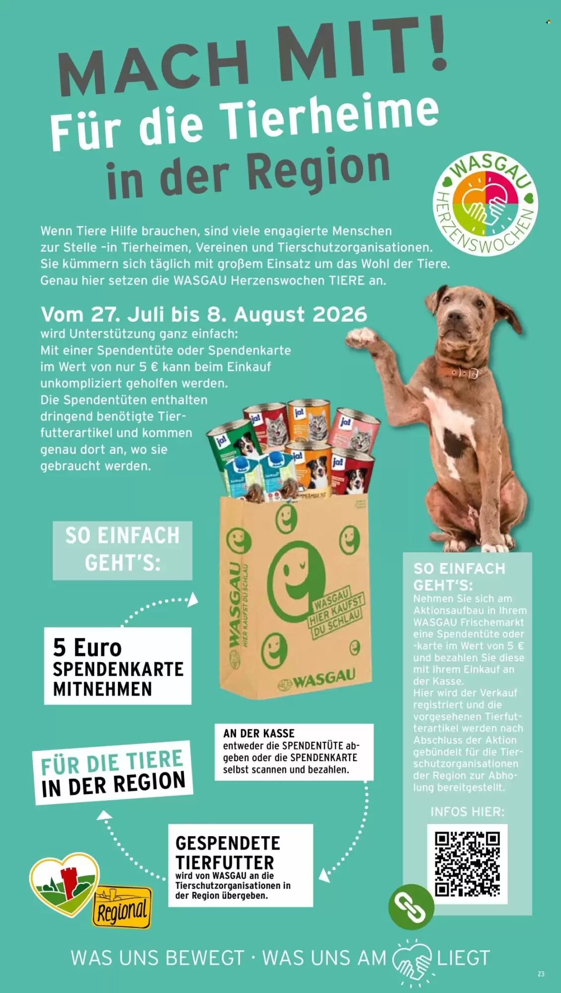Wasgau Prospekt (ab 27.07.2026) zum Blättern - Seite 23