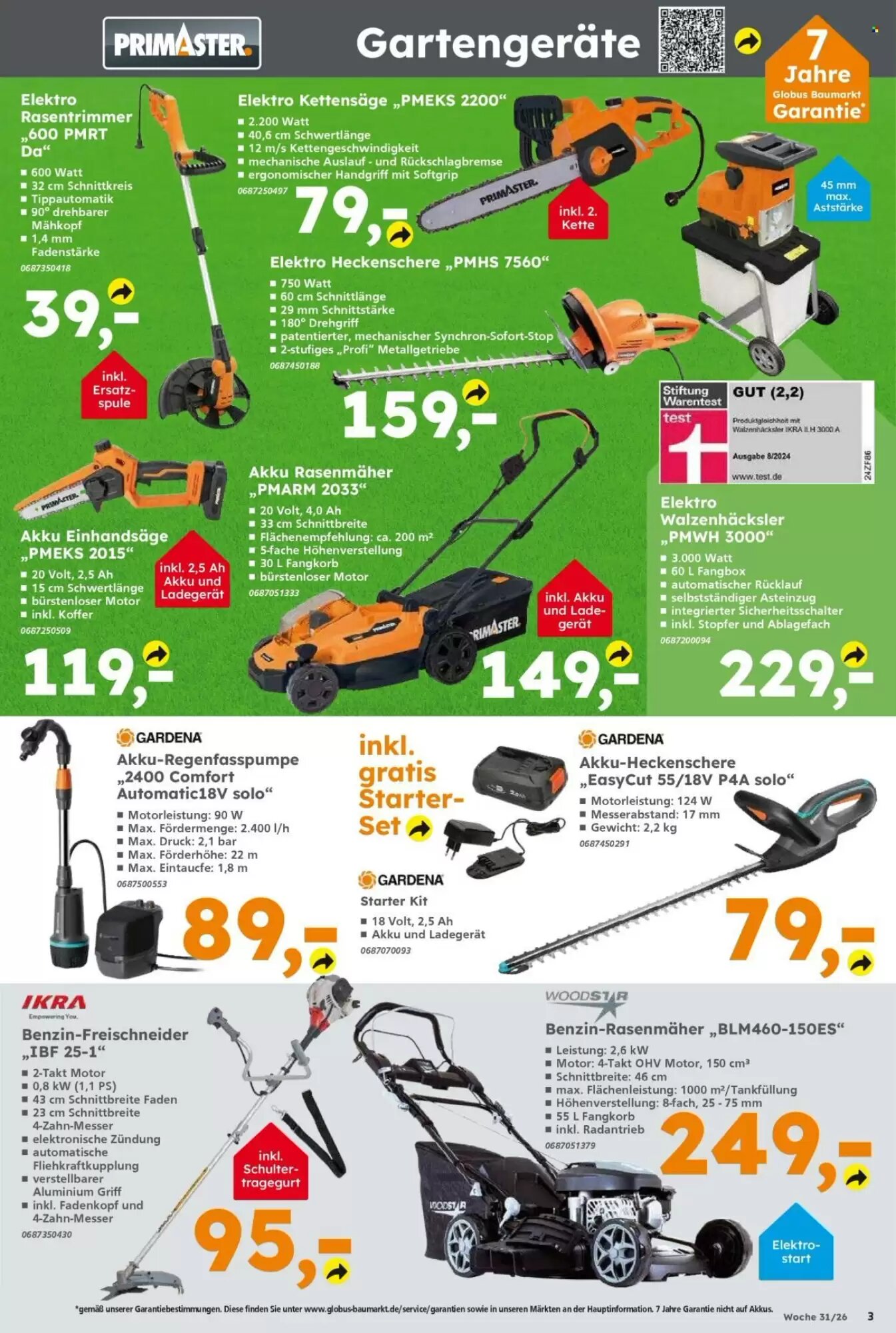 Globus Baumarkt Prospekt (ab 27.07.2026) zum Blättern - Seite 3