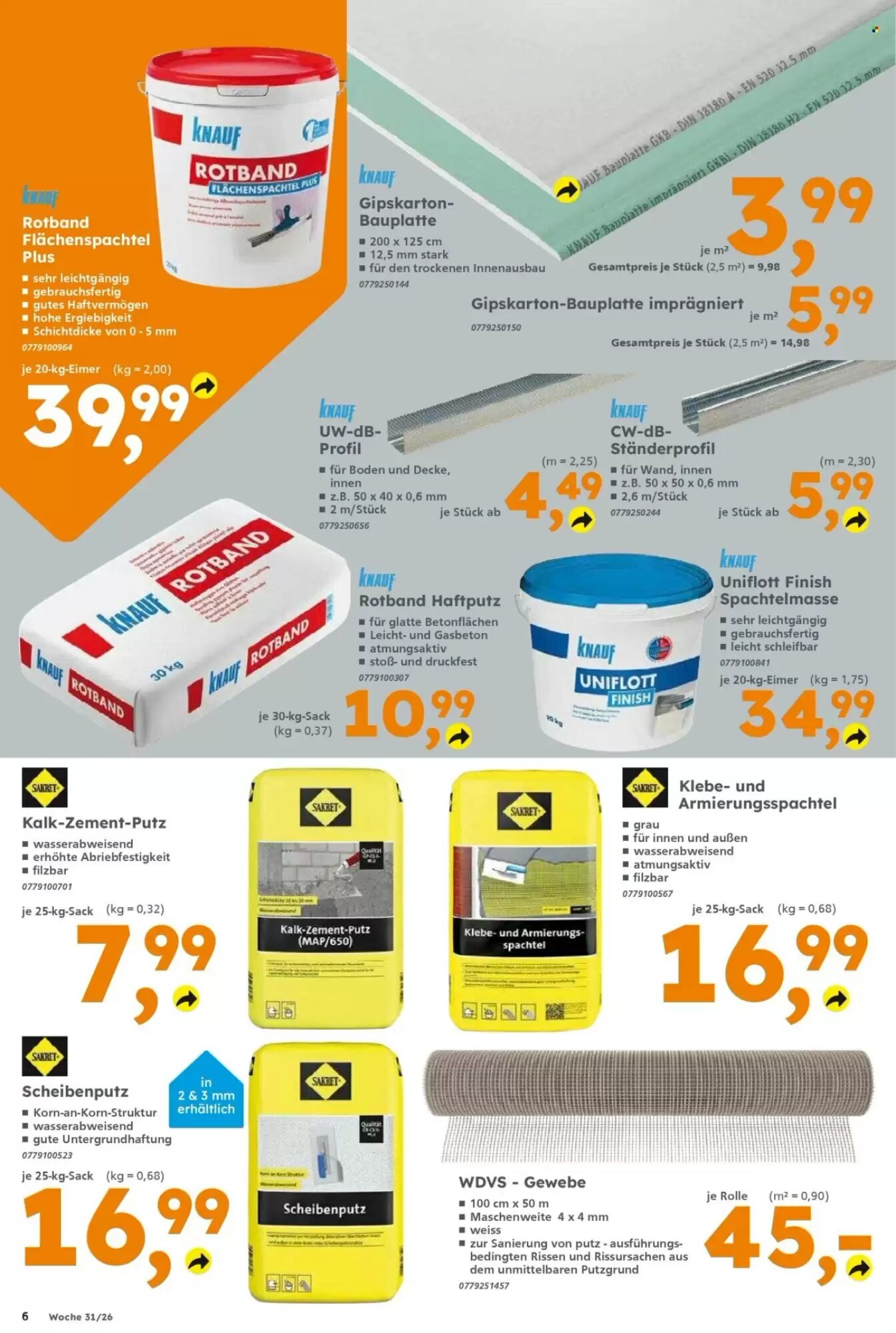 Globus Baumarkt Prospekt (ab 27.07.2026) zum Blättern - Seite 6