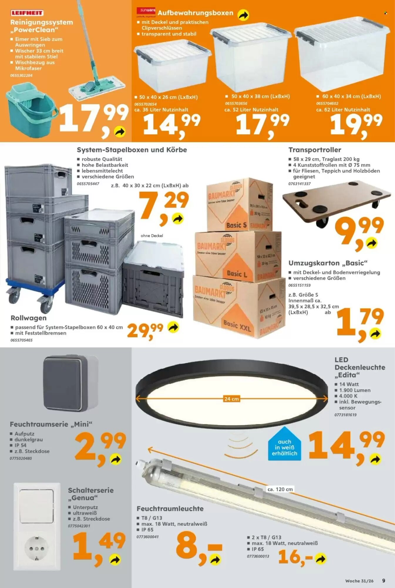 Globus Baumarkt Prospekt (ab 27.07.2026) zum Blättern - Seite 9