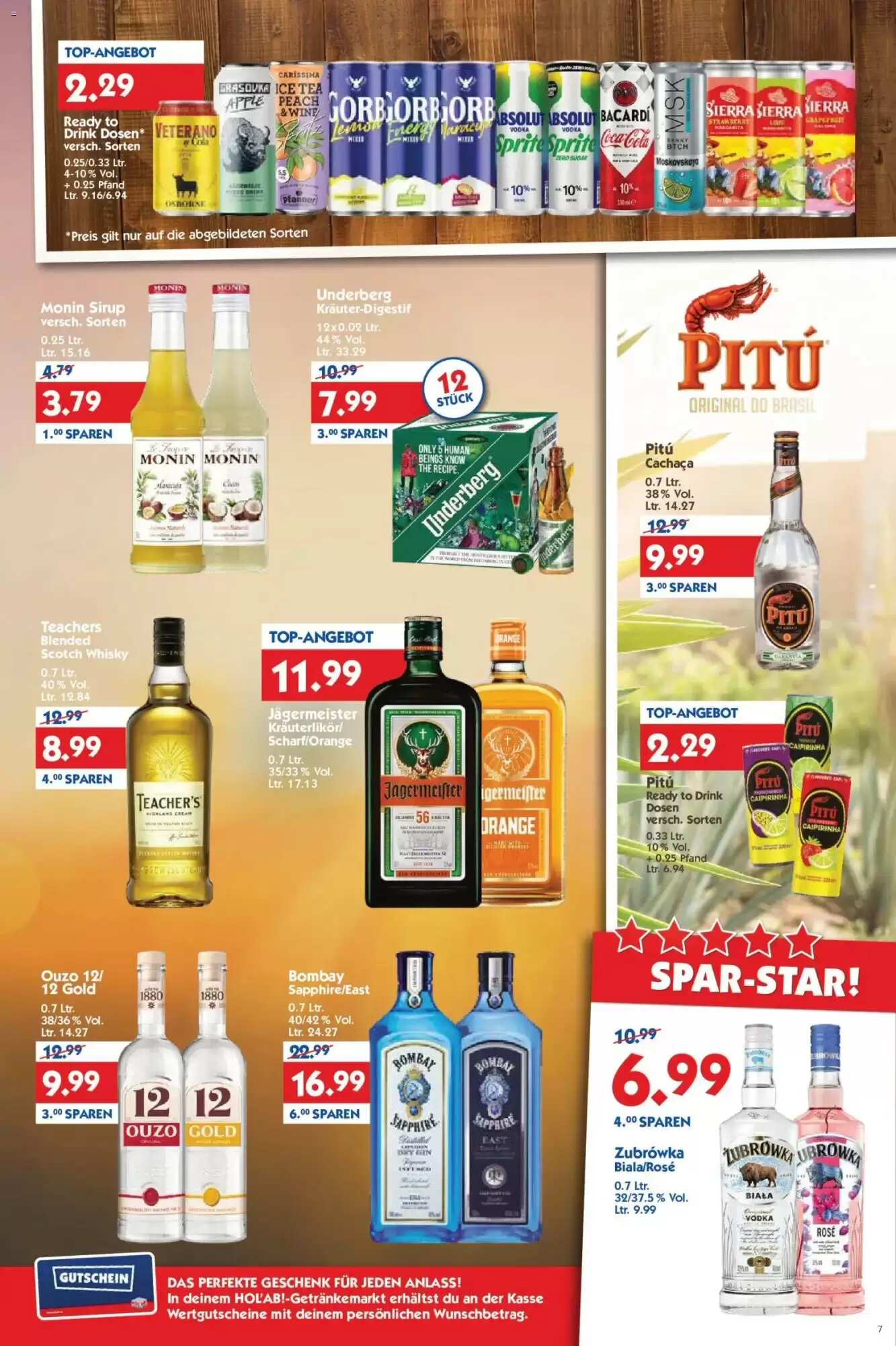 Hol'ab Getränkemarkt Prospekt (ab 27.07.2026) zum Blättern - Seite 7