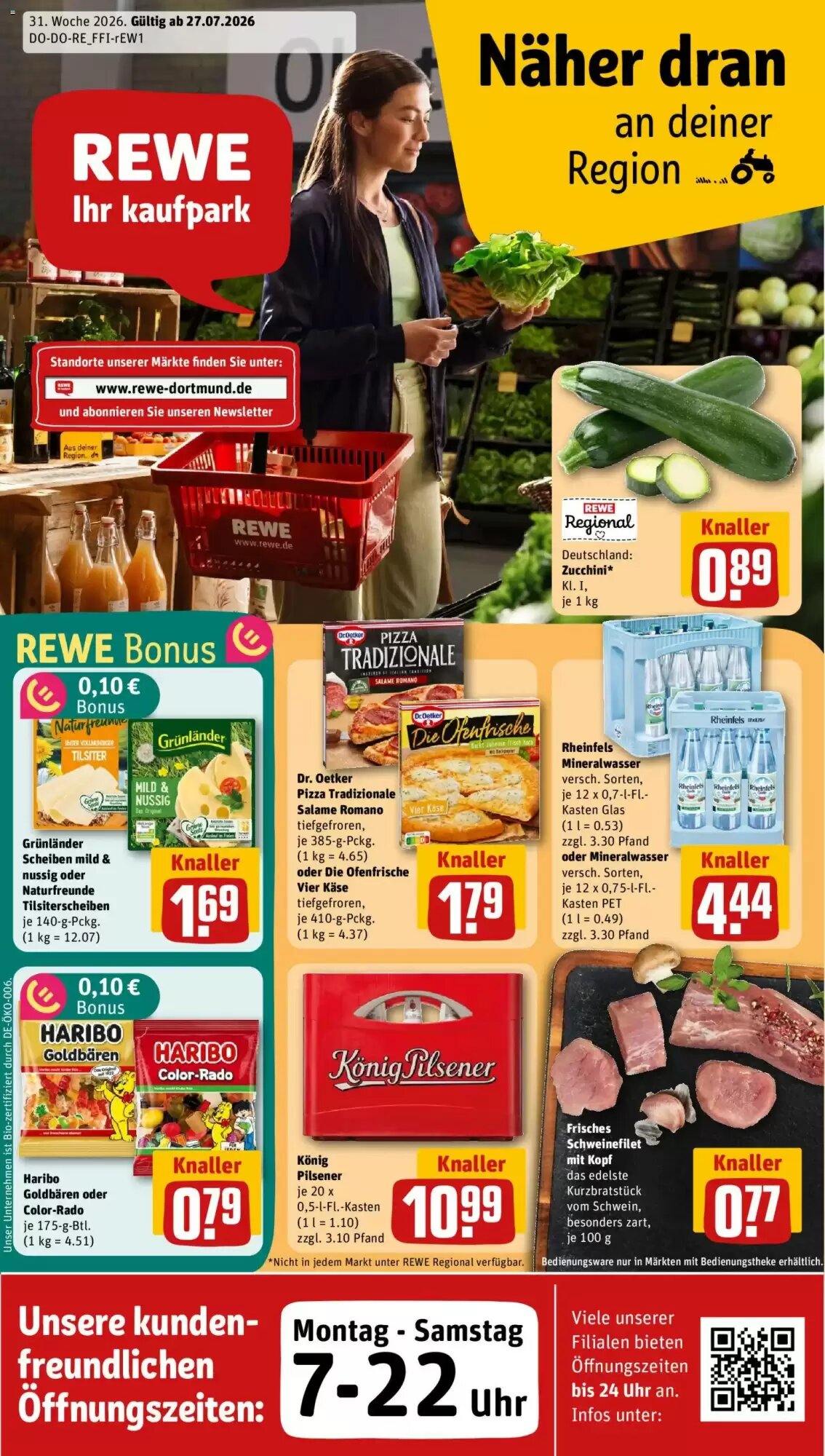 REWE Kaufpark Prospekt (ab 27.07.2026) zum Blättern - Seite 1