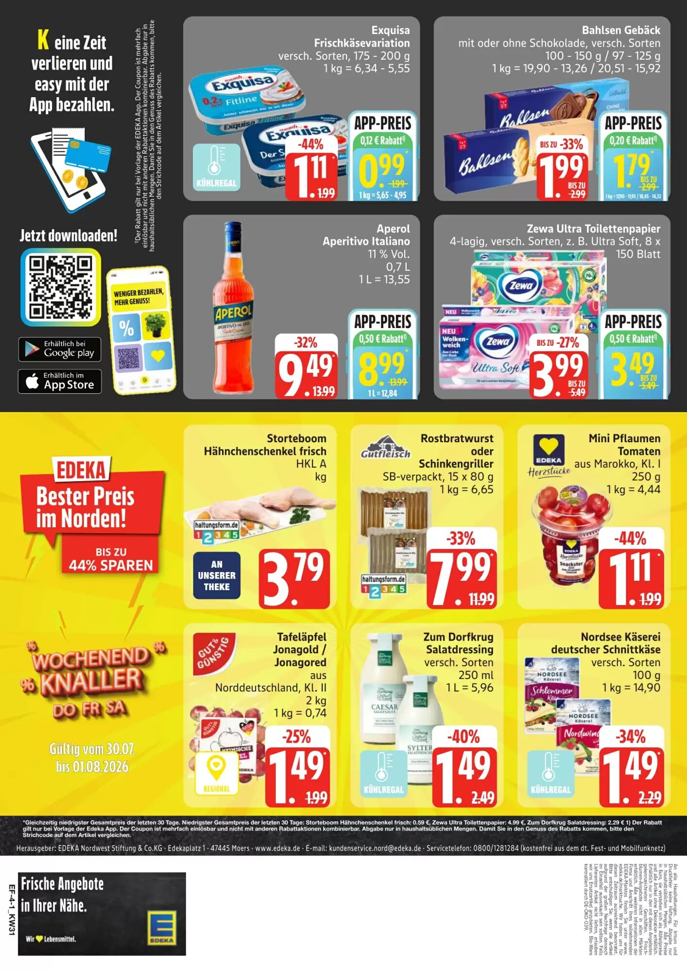 Edeka Frischemarkt Prospekt (ab 27.07.2026) zum Blättern - Seite 4