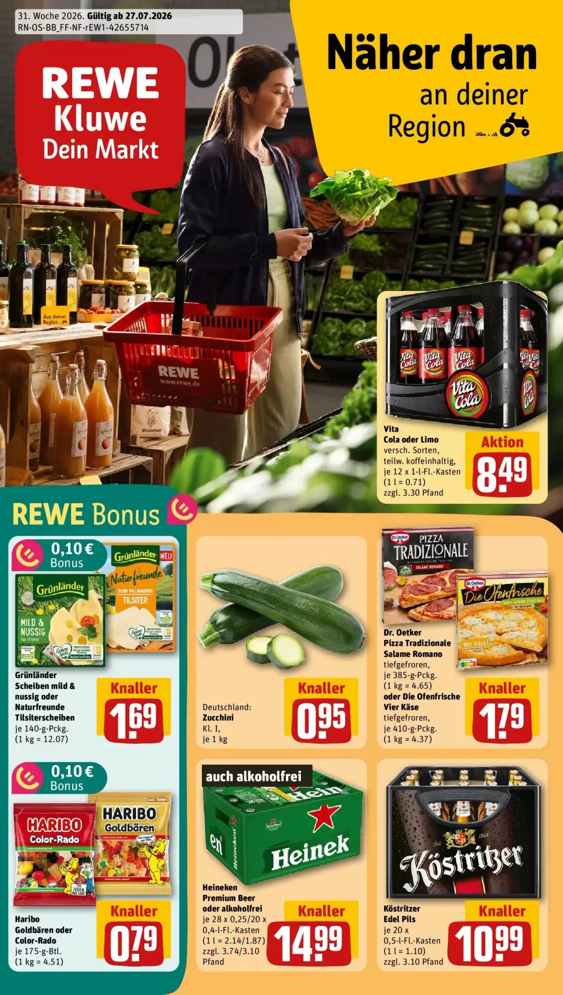 REWE Prospekt (ab 27.07.2026) zum Blättern - Seite 1