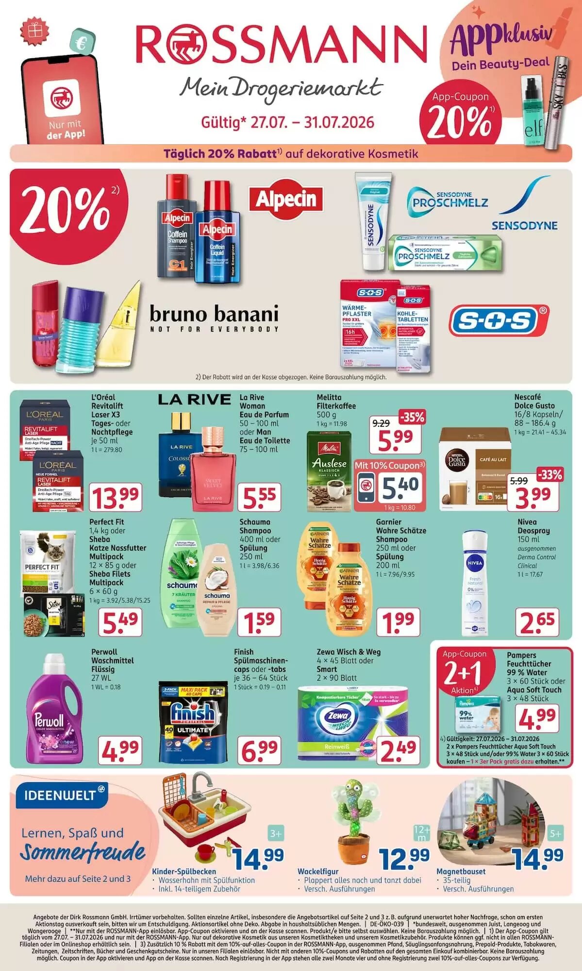 Rossmann Prospekt (ab 27.07.2026) zum Blättern - Seite 1