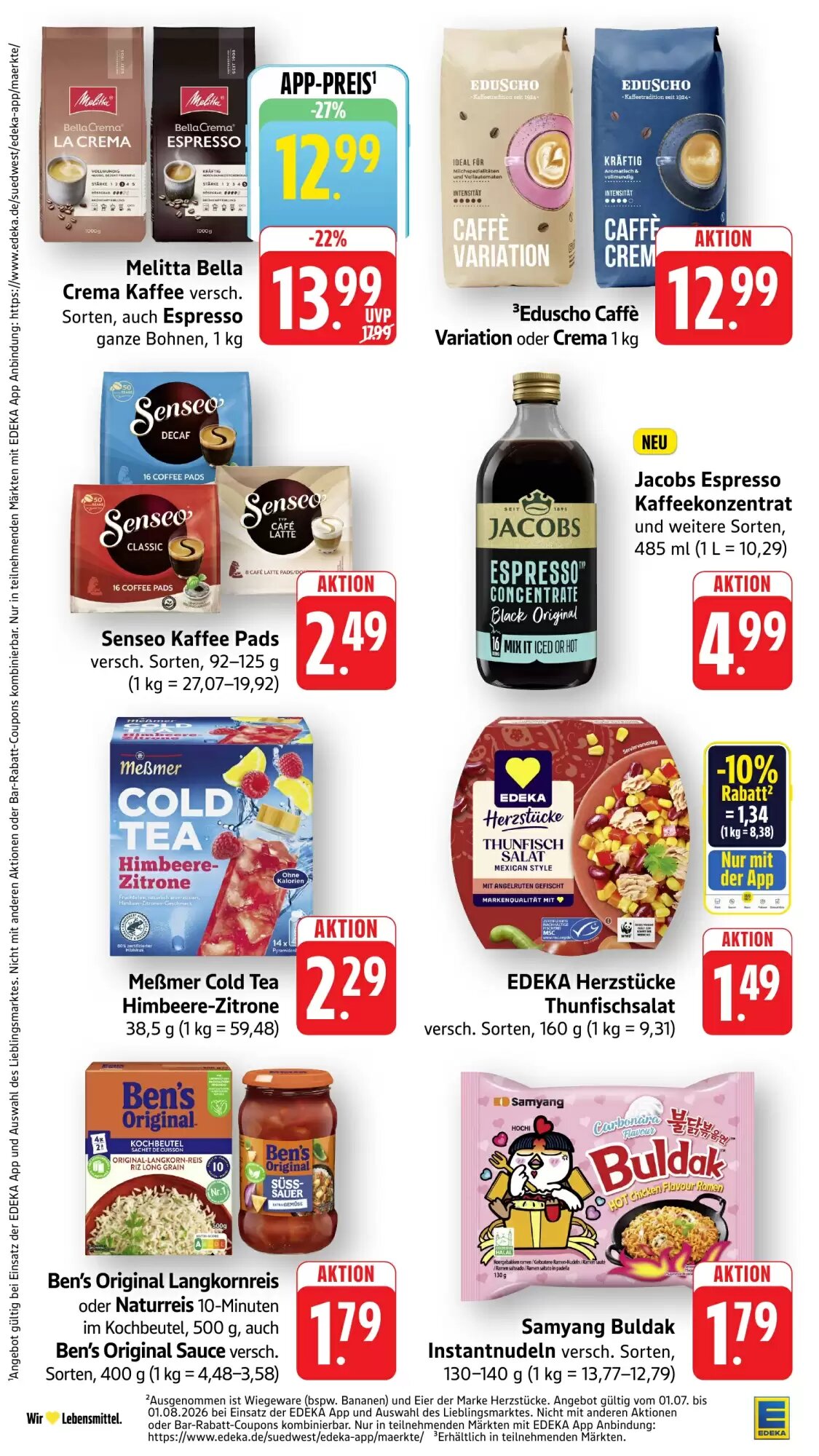 EDEKA Berger Prospekt (ab 27.07.2026) zum Blättern - Seite 25