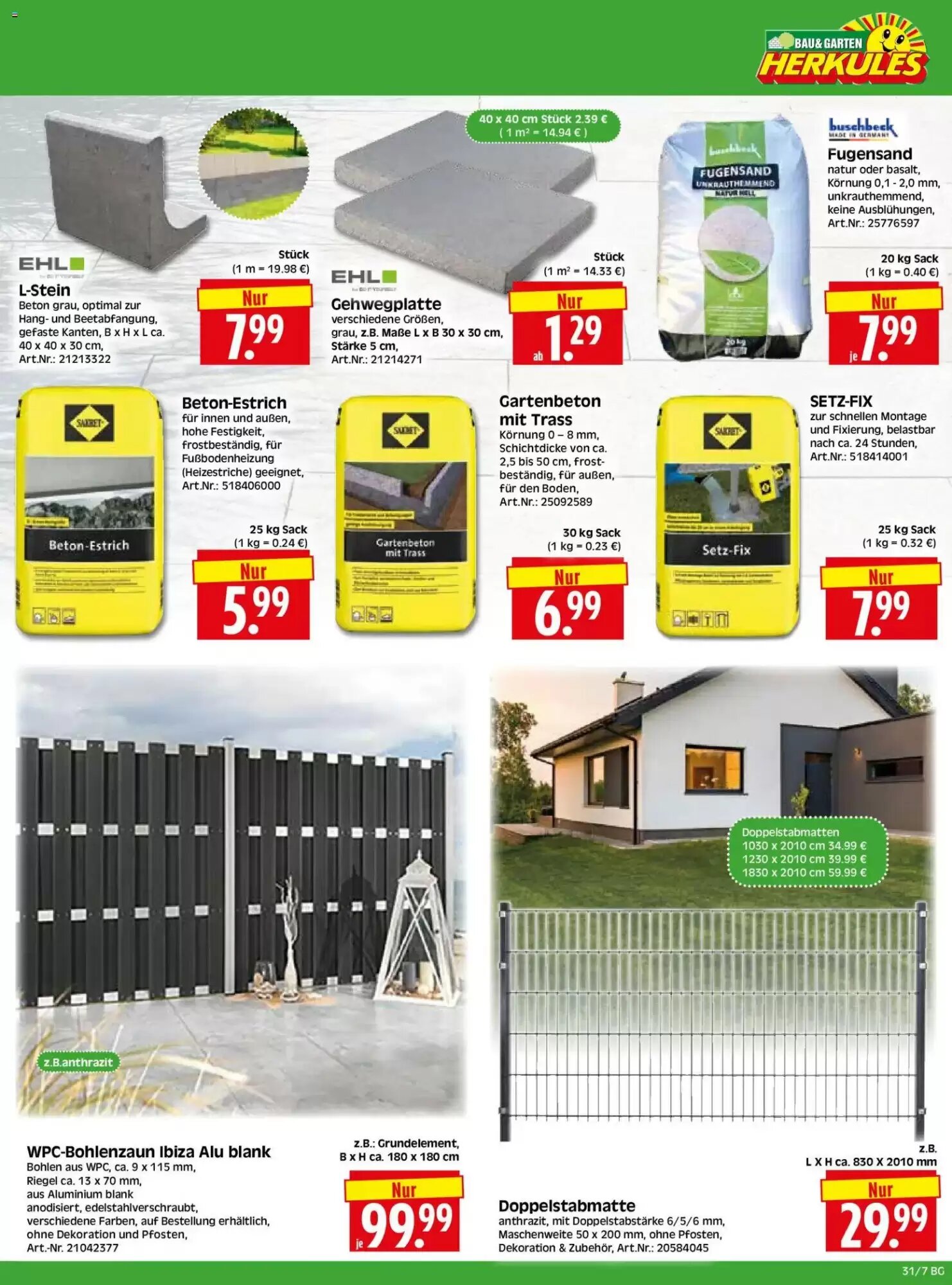 Herkules Baumarkt Prospekt (ab 27.07.2026) zum Blättern - Seite 7
