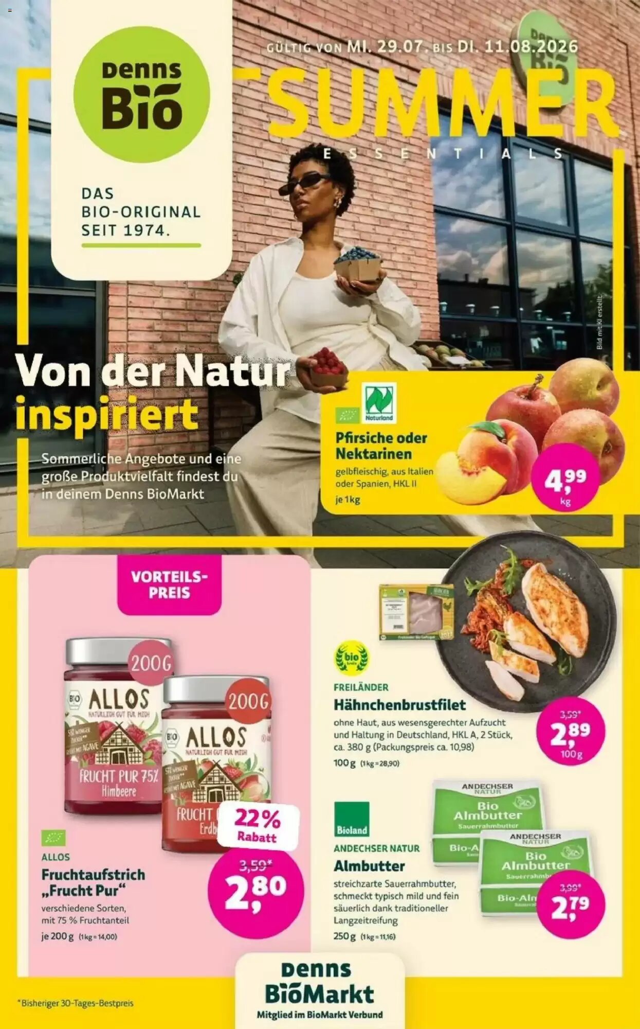 Denns BioMarkt Prospekt (ab 29.07.2026) zum Blättern - Seite 1