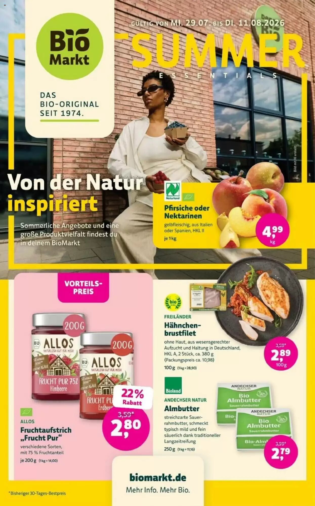 Biomarkt Prospekt (ab 29.07.2026) zum Blättern - Seite 1