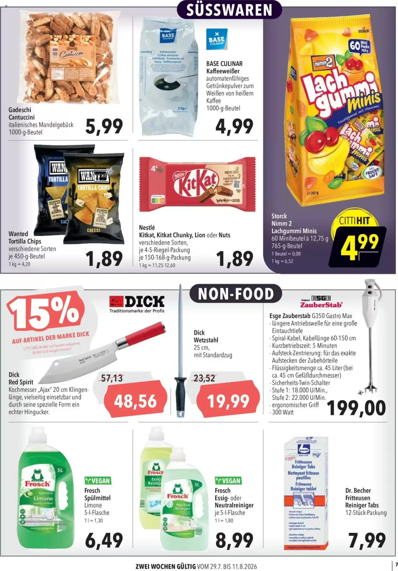 CITTI Markt Prospekt (ab 29.07.2026) zum Blättern - Seite 7
