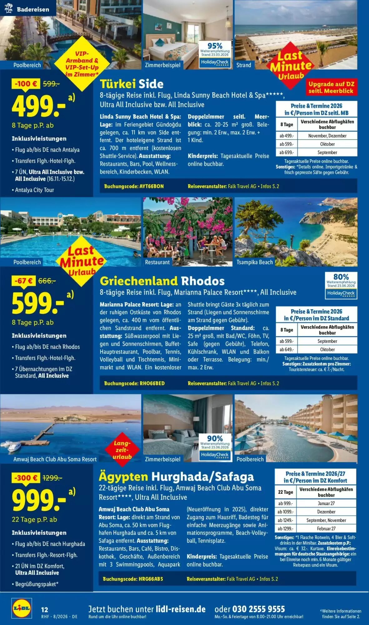 Lidl Reisen Prospekt (ab 29.07.2026) zum Blättern - Seite 12