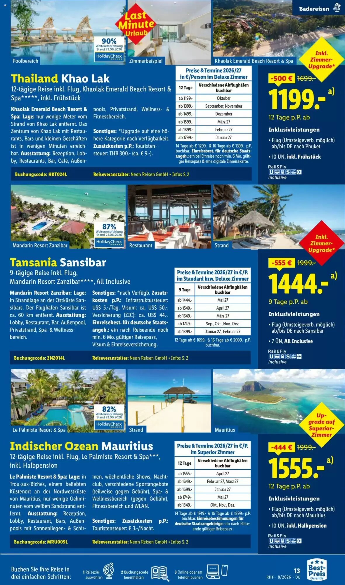 Lidl Reisen Prospekt (ab 29.07.2026) zum Blättern - Seite 13