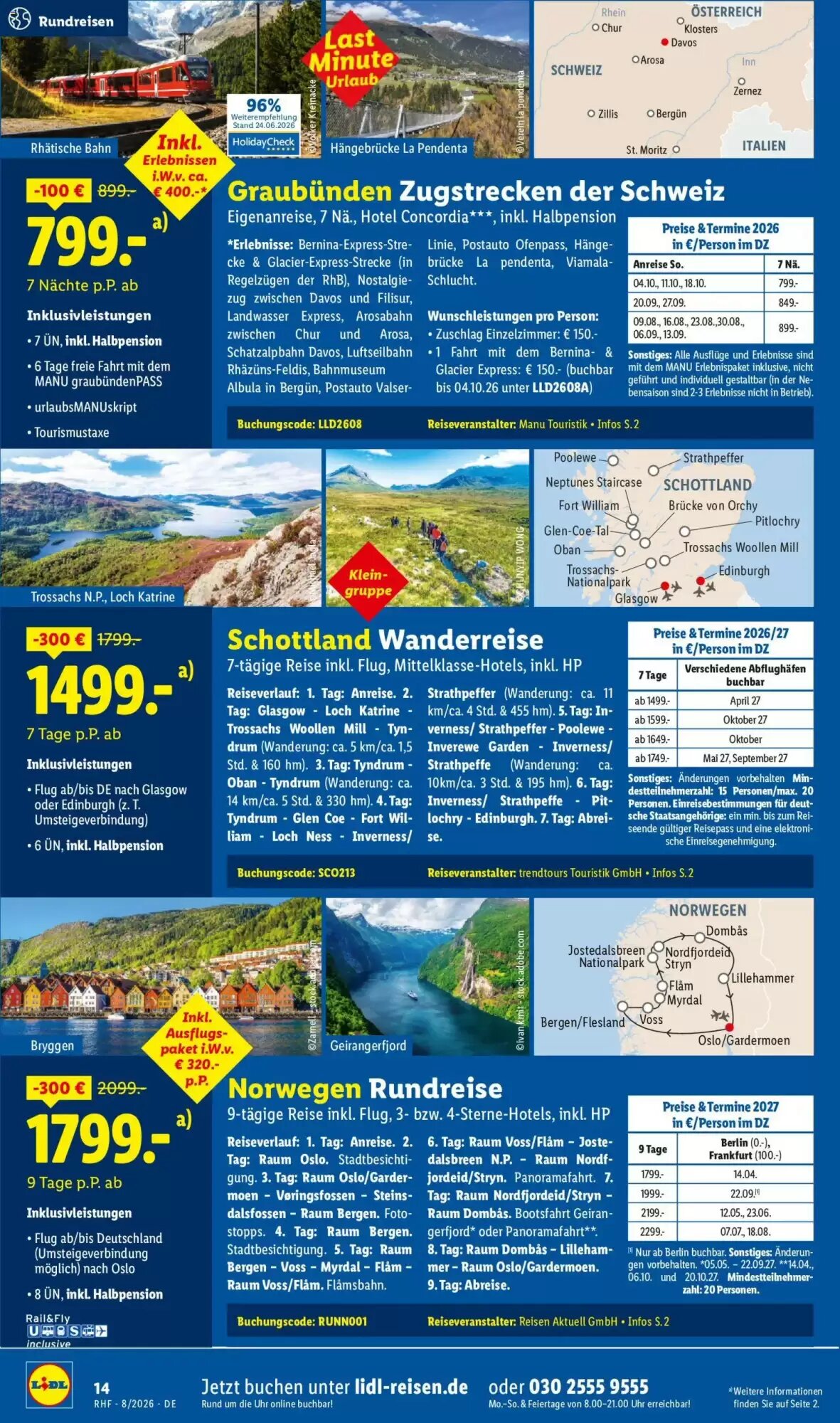 Lidl Reisen Prospekt (ab 29.07.2026) zum Blättern - Seite 14
