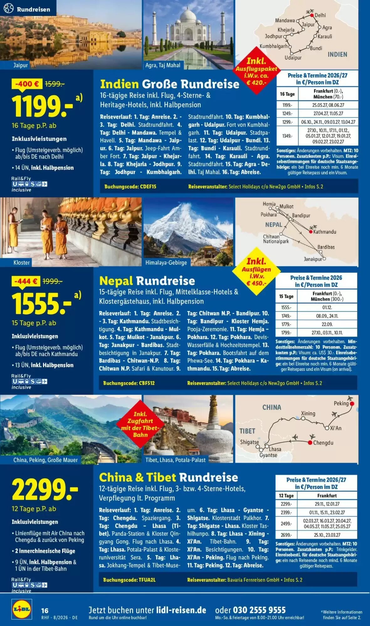 Lidl Reisen Prospekt (ab 29.07.2026) zum Blättern - Seite 16