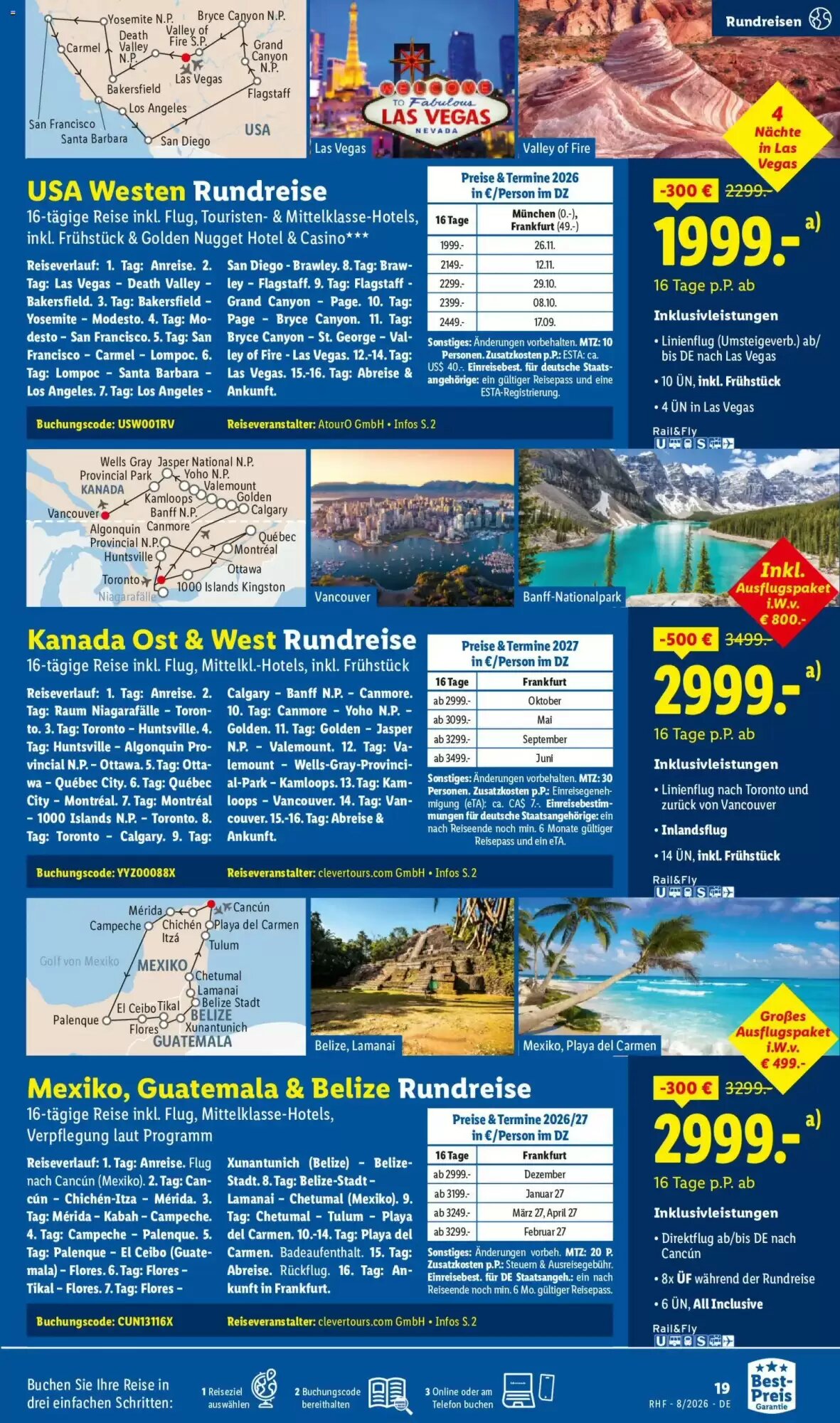 Lidl Reisen Prospekt (ab 29.07.2026) zum Blättern - Seite 19