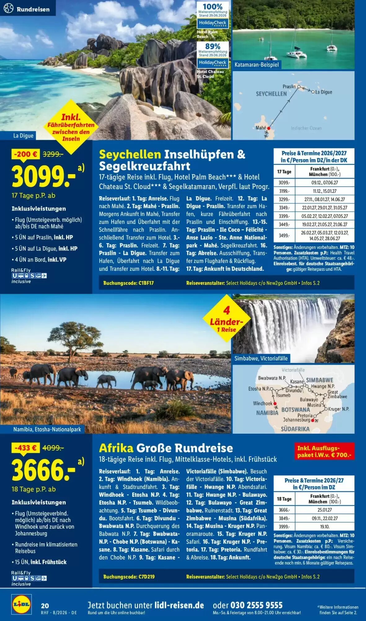Lidl Reisen Prospekt (ab 29.07.2026) zum Blättern - Seite 20