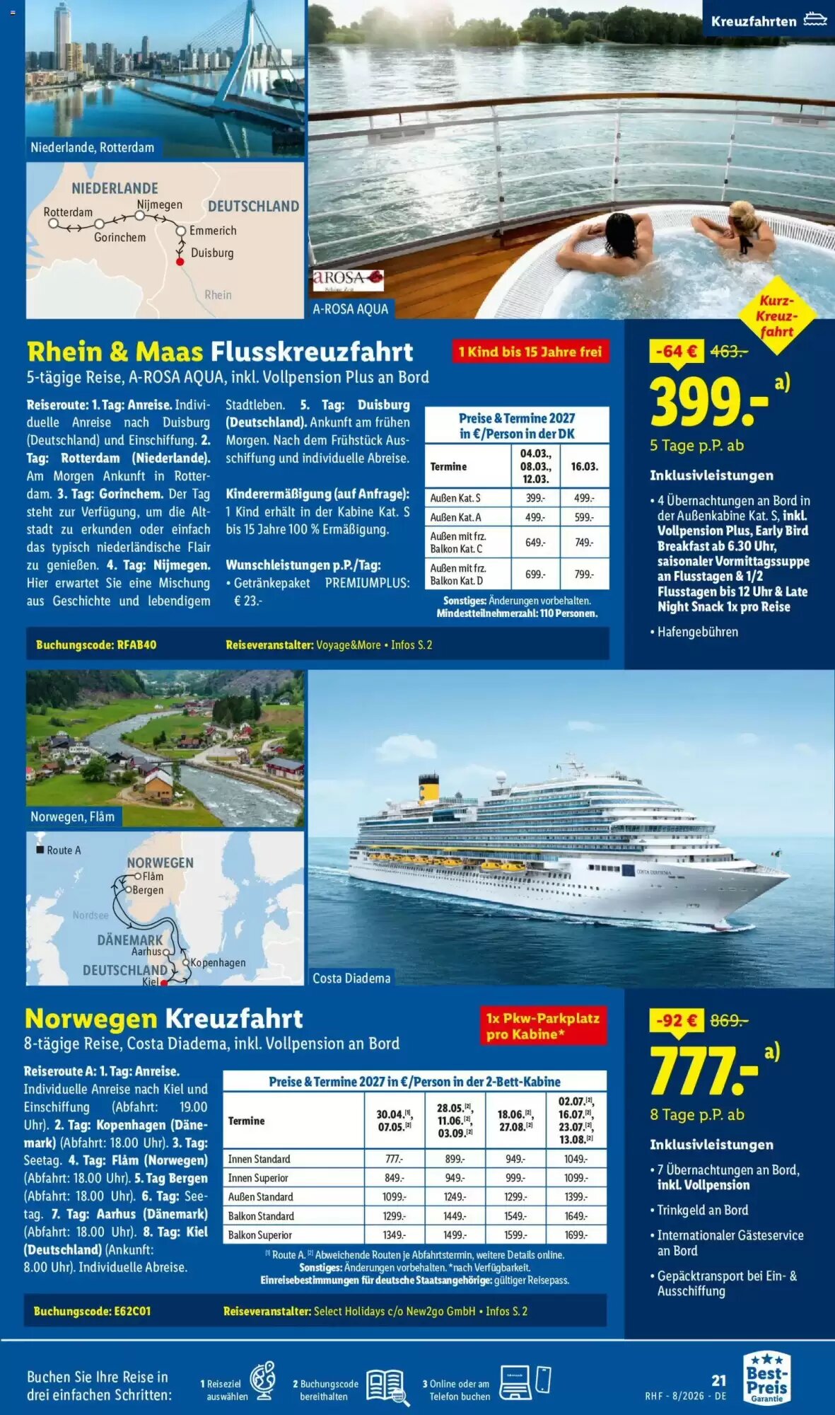 Lidl Reisen Prospekt (ab 29.07.2026) zum Blättern - Seite 21