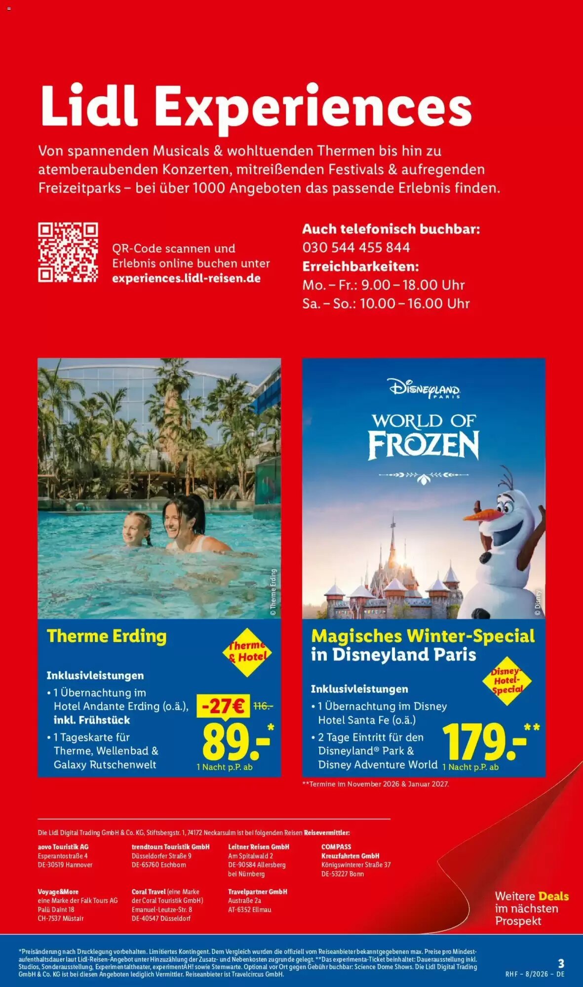 Lidl Reisen Prospekt (ab 29.07.2026) zum Blättern - Seite 3