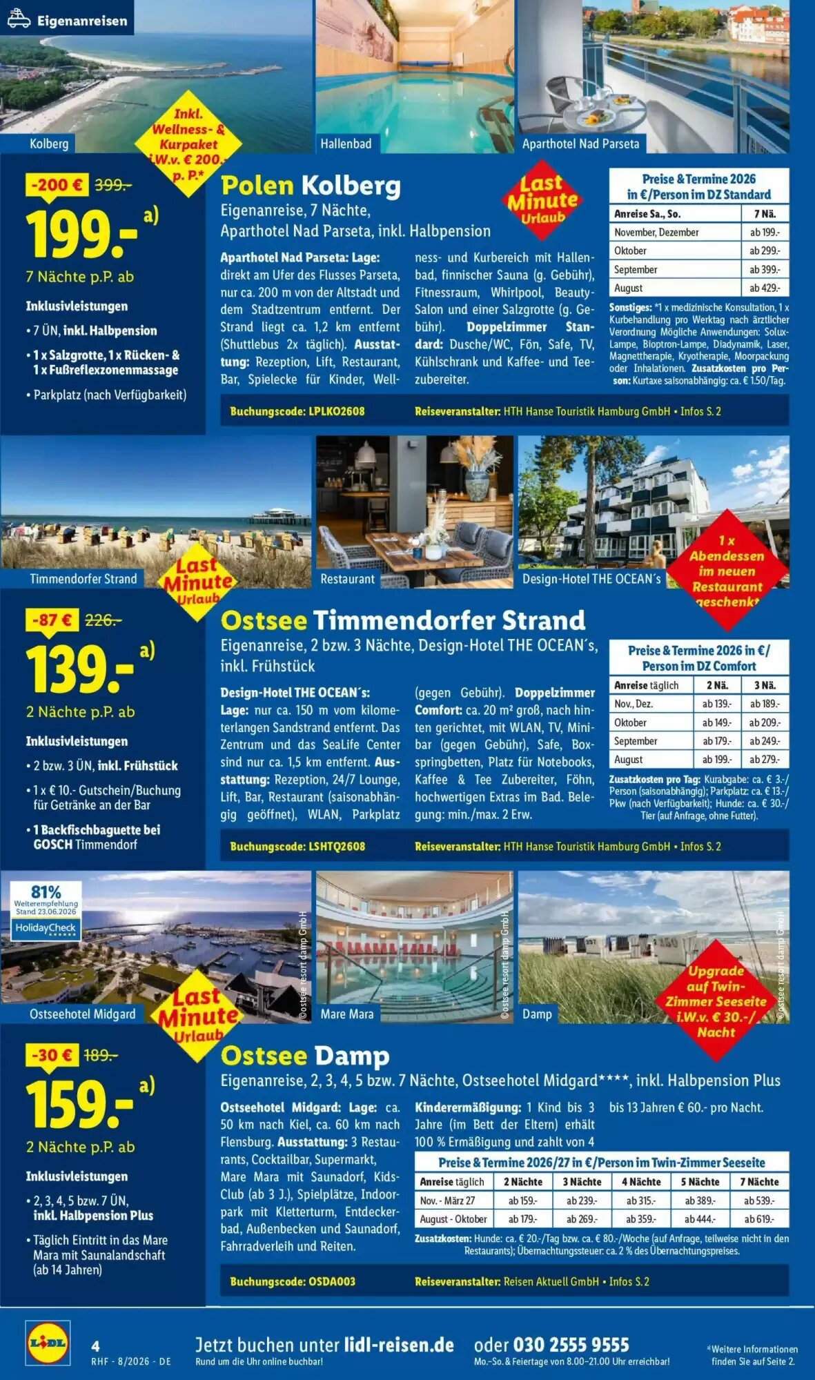 Lidl Reisen Prospekt (ab 29.07.2026) zum Blättern - Seite 4