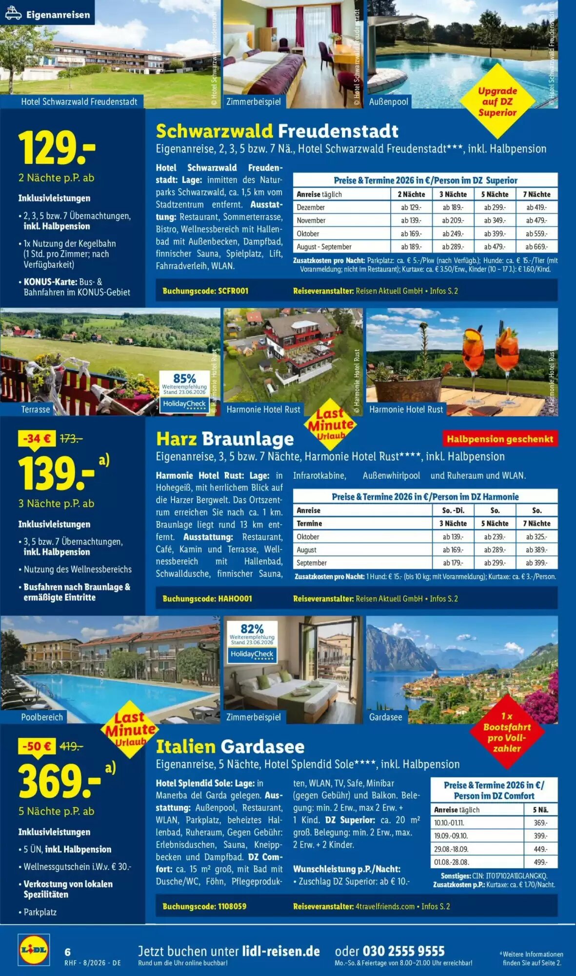Lidl Reisen Prospekt (ab 29.07.2026) zum Blättern - Seite 6