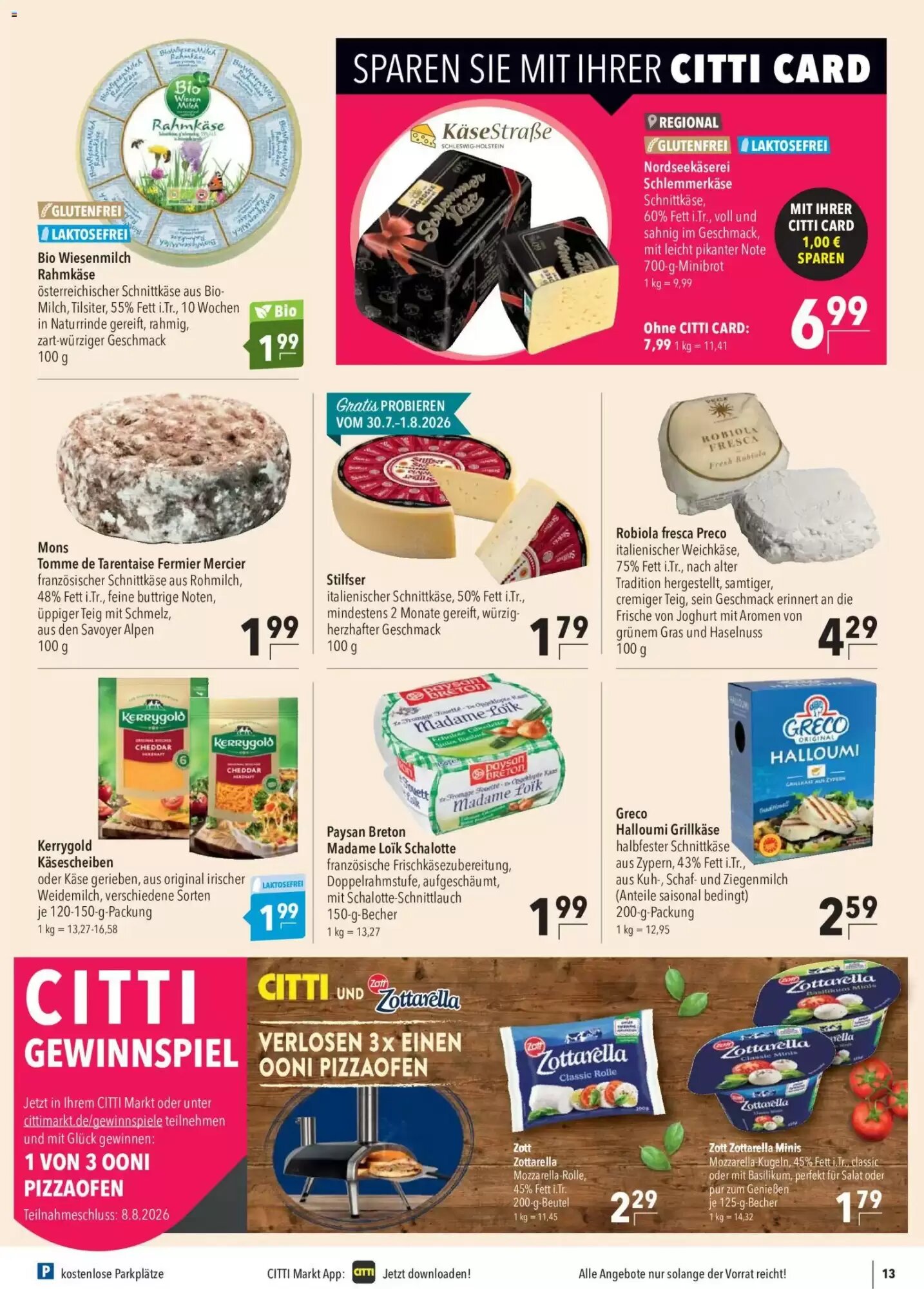 CITTI Markt Prospekt (ab 29.07.2026) zum Blättern - Seite 13