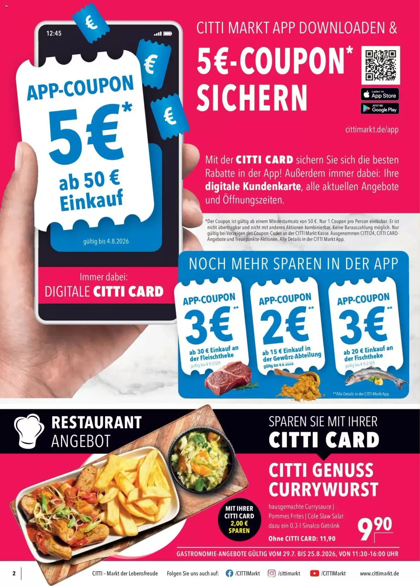 CITTI Markt Prospekt (ab 29.07.2026) zum Blättern - Seite 2