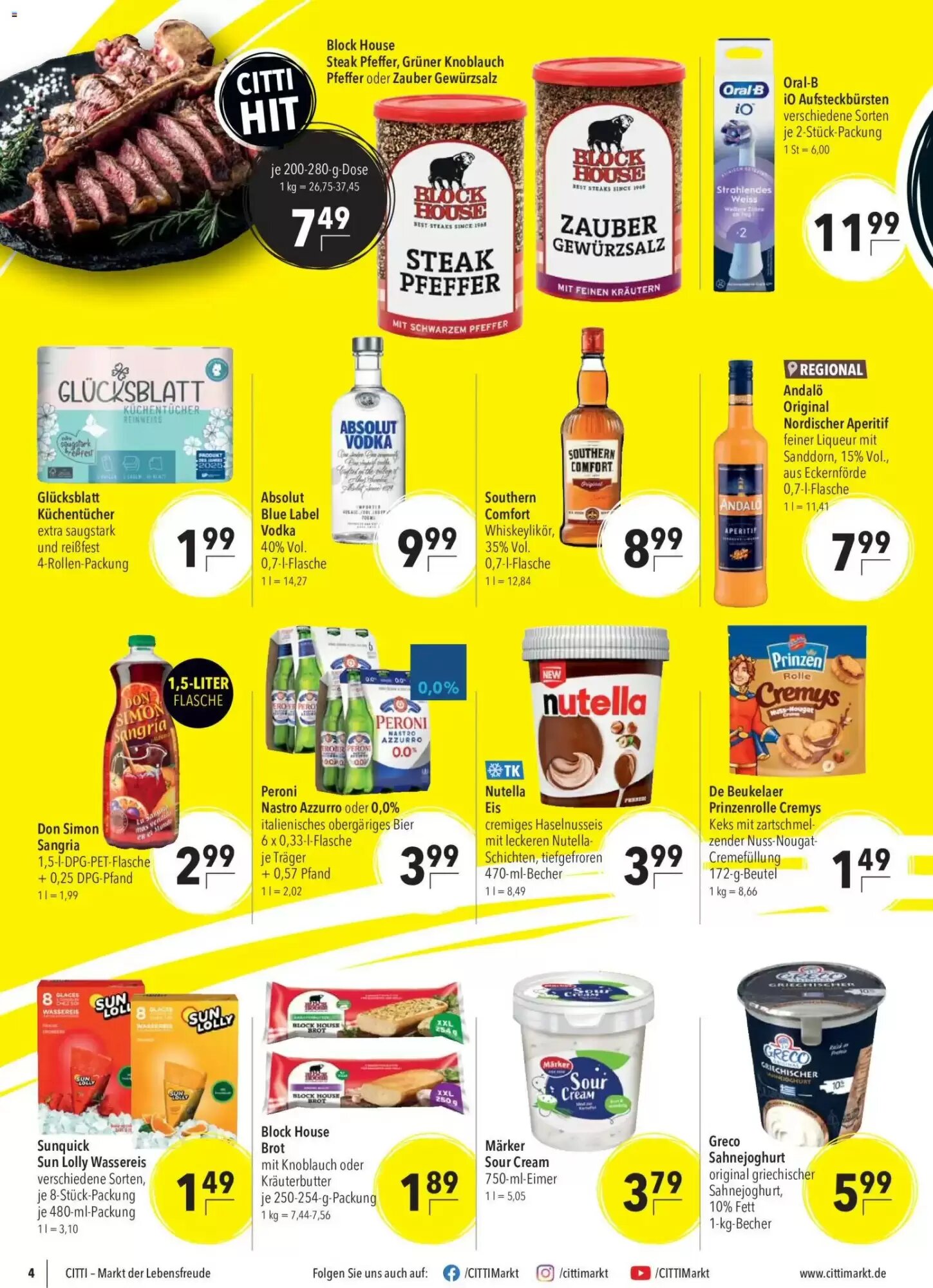 CITTI Markt Prospekt (ab 29.07.2026) zum Blättern - Seite 4