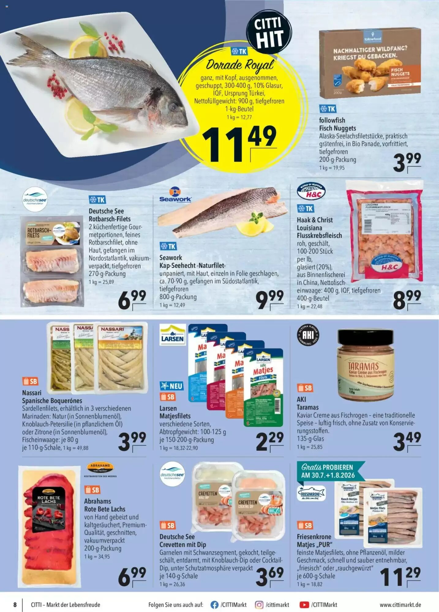 CITTI Markt Prospekt (ab 29.07.2026) zum Blättern - Seite 8