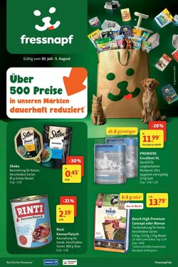 Fressnapf Prospekt (ab 29.07.2026) zum Blättern