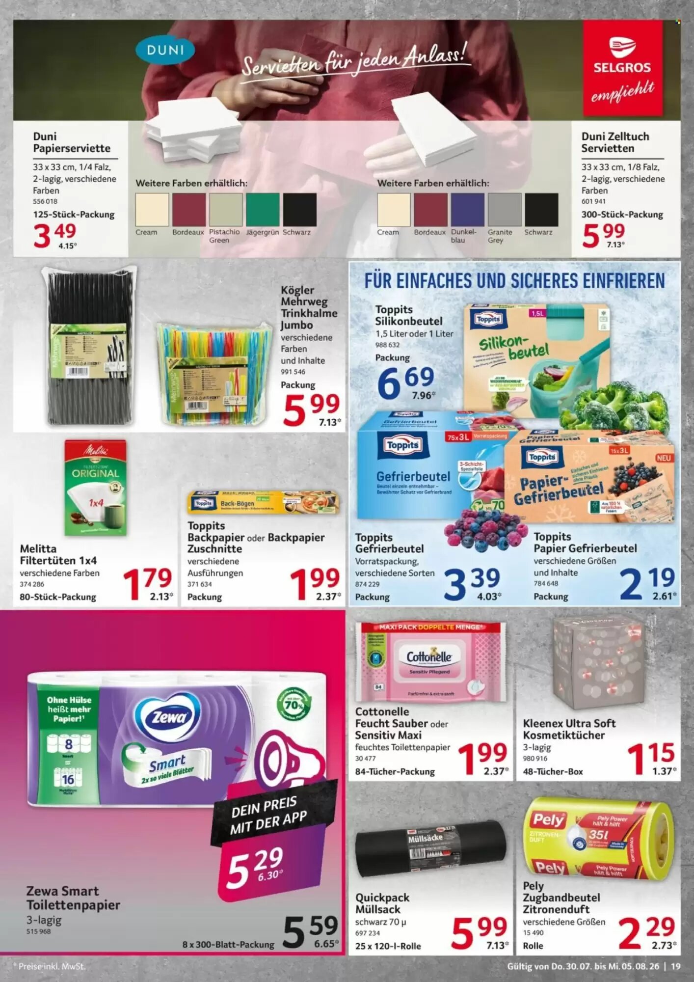 Selgros Prospekt (ab 30.07.2026) zum Blättern - Seite 19