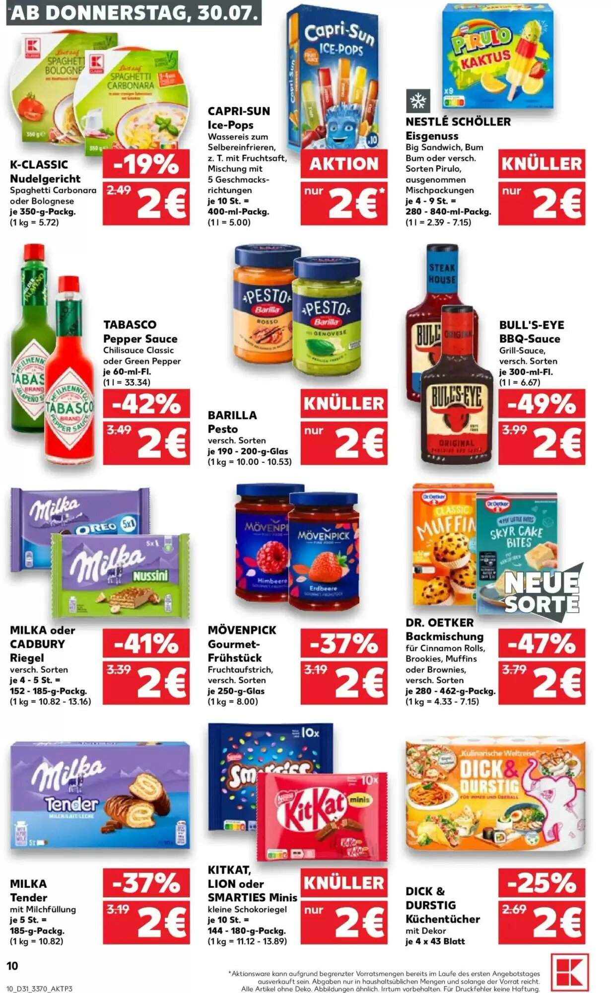 Kaufland Prospekt (ab 30.07.2026) zum Blättern - Seite 10