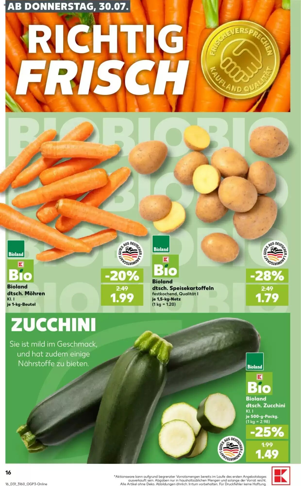Kaufland Prospekt (ab 30.07.2026) zum Blättern - Seite 16