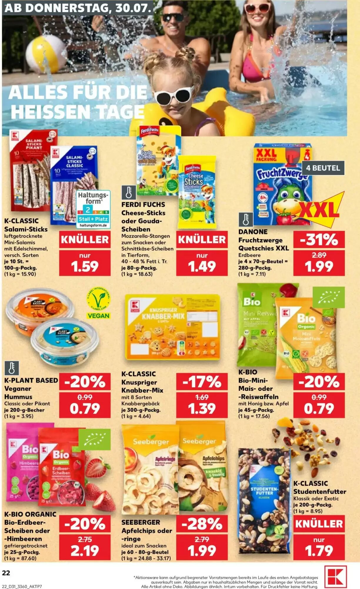 Kaufland Prospekt (ab 30.07.2026) zum Blättern - Seite 22