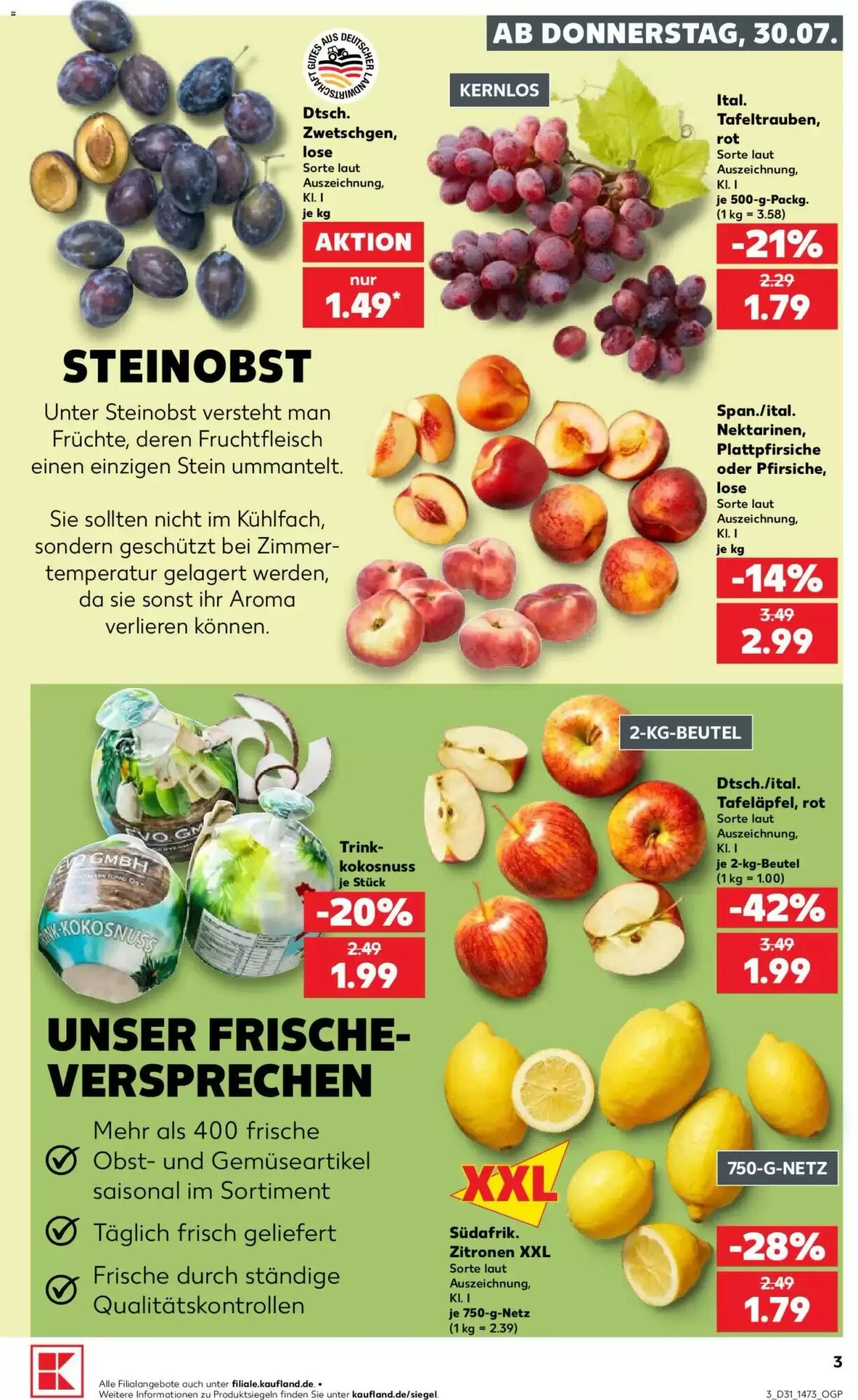 Kaufland Prospekt (ab 30.07.2026) zum Blättern - Seite 3