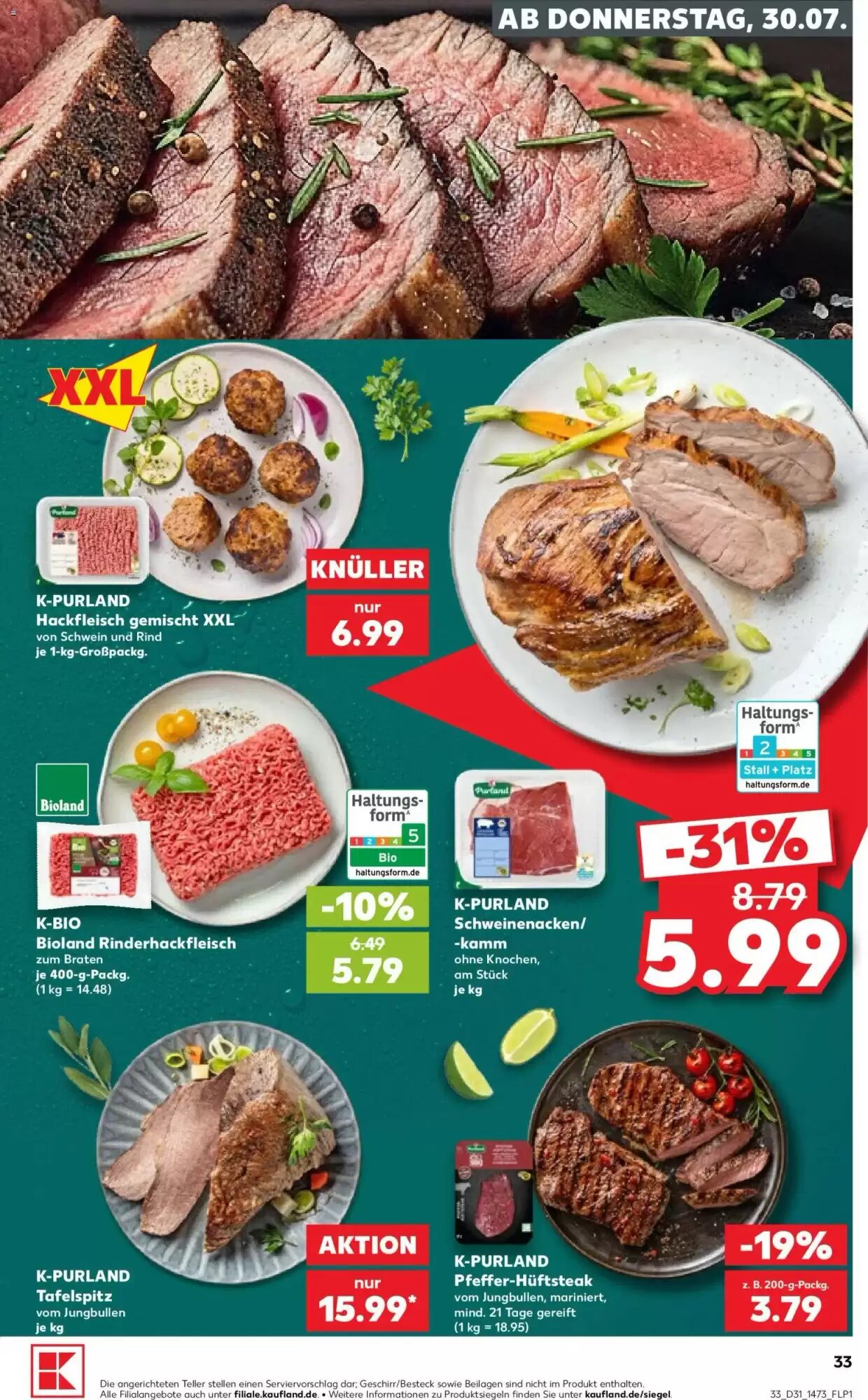 Kaufland Prospekt (ab 30.07.2026) zum Blättern - Seite 33