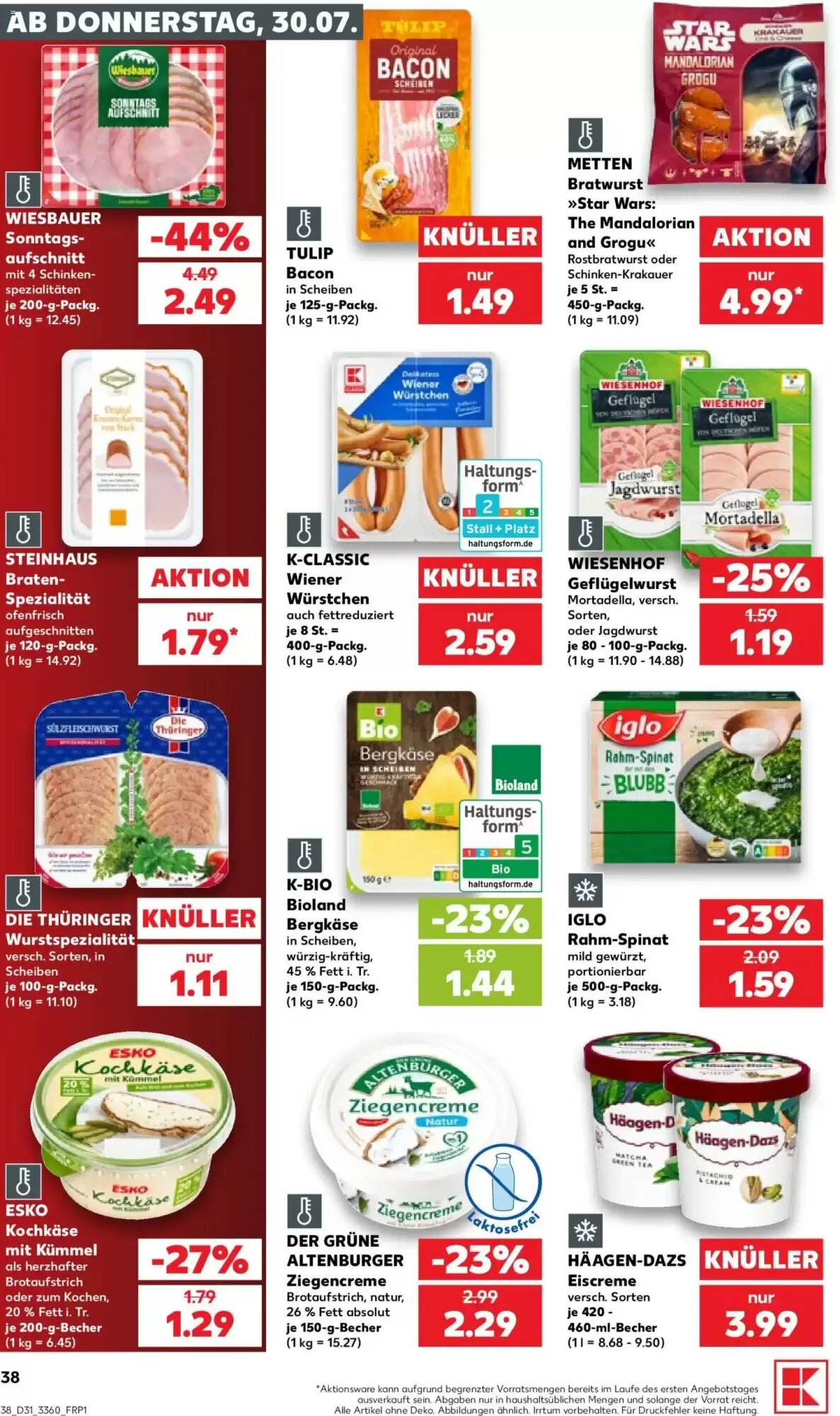 Kaufland Prospekt (ab 30.07.2026) zum Blättern - Seite 38