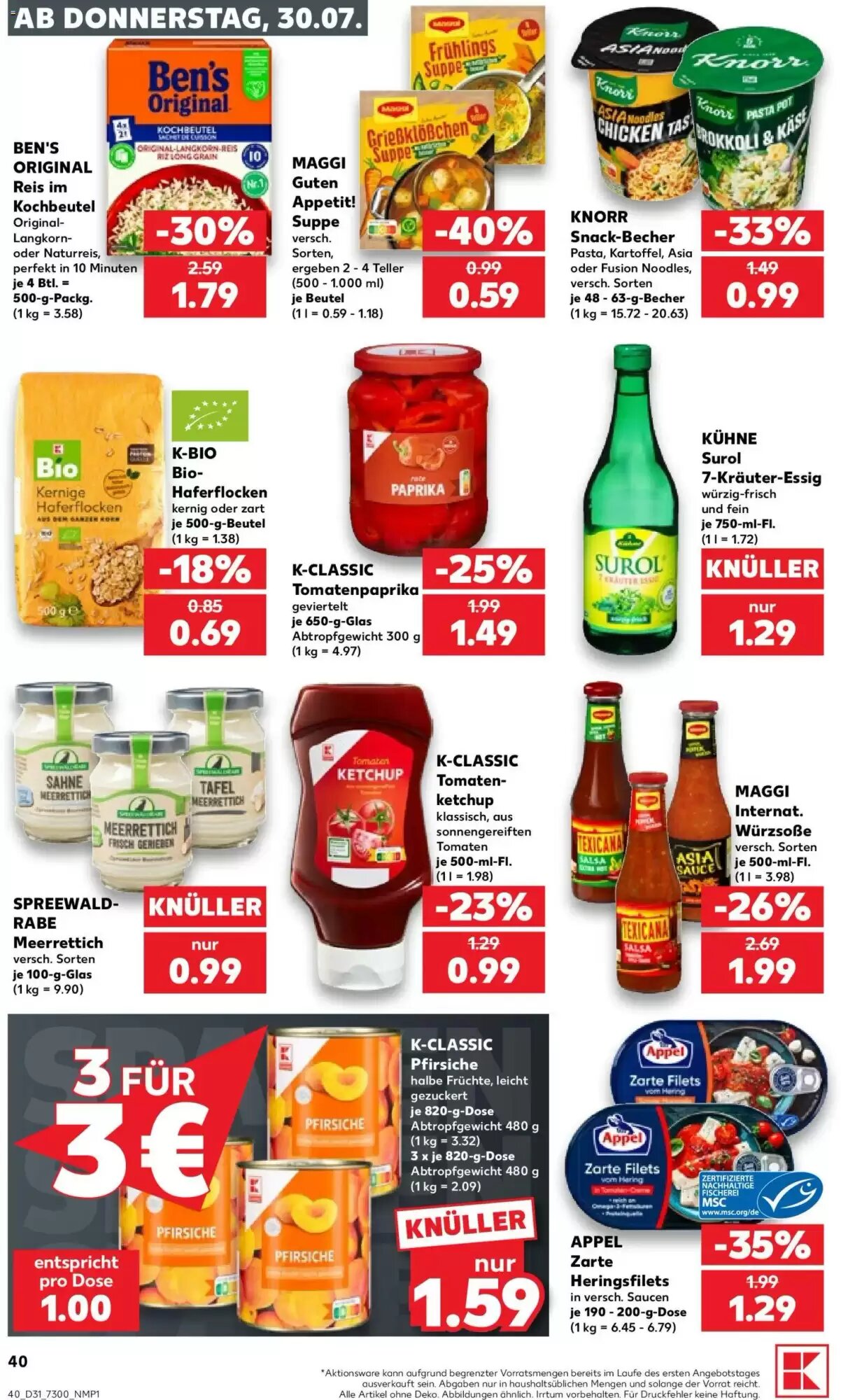 Kaufland Prospekt (ab 30.07.2026) zum Blättern - Seite 40
