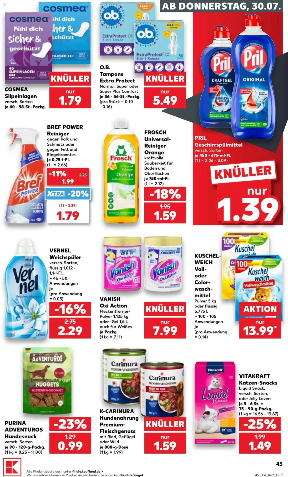 Kaufland Prospekt (ab 30.07.2026) zum Blättern - Seite 45