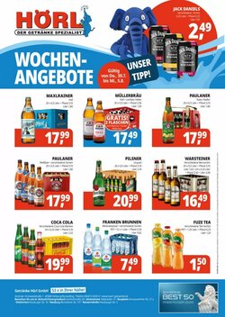 Hörl Getränke Prospekt (ab 30.07.2026) zum Blättern