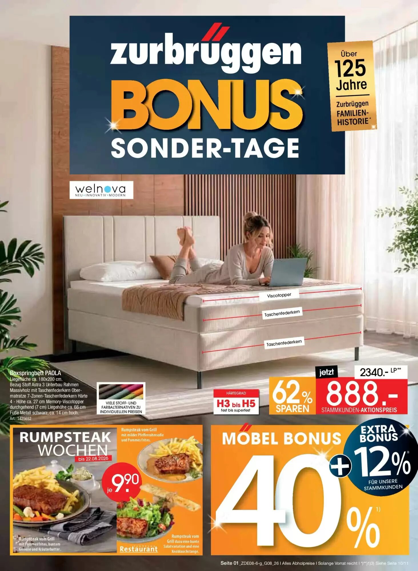 Zurbrüggen Prospekt (ab 31.07.2026) zum Blättern - Seite 1