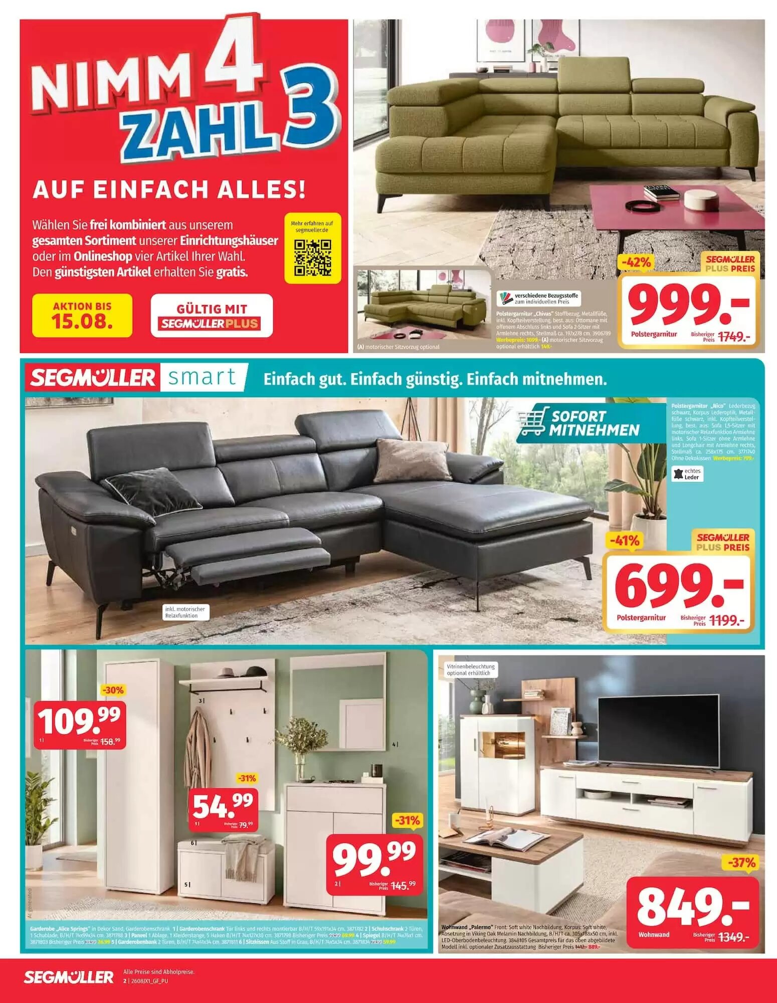Segmüller Prospekt (ab 31.07.2026) zum Blättern - Seite 2