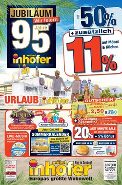 Möbel Inhofer Prospekt (ab 31.07.2026) zum Blättern