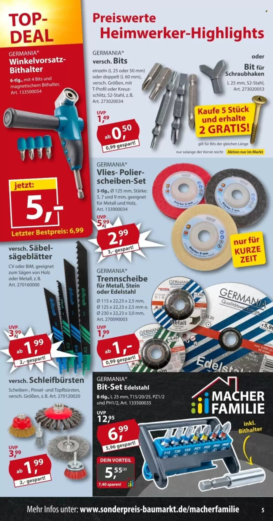 Sonderpreis Baumarkt Prospekt (ab 01.08.2026) zum Blättern - Seite 5