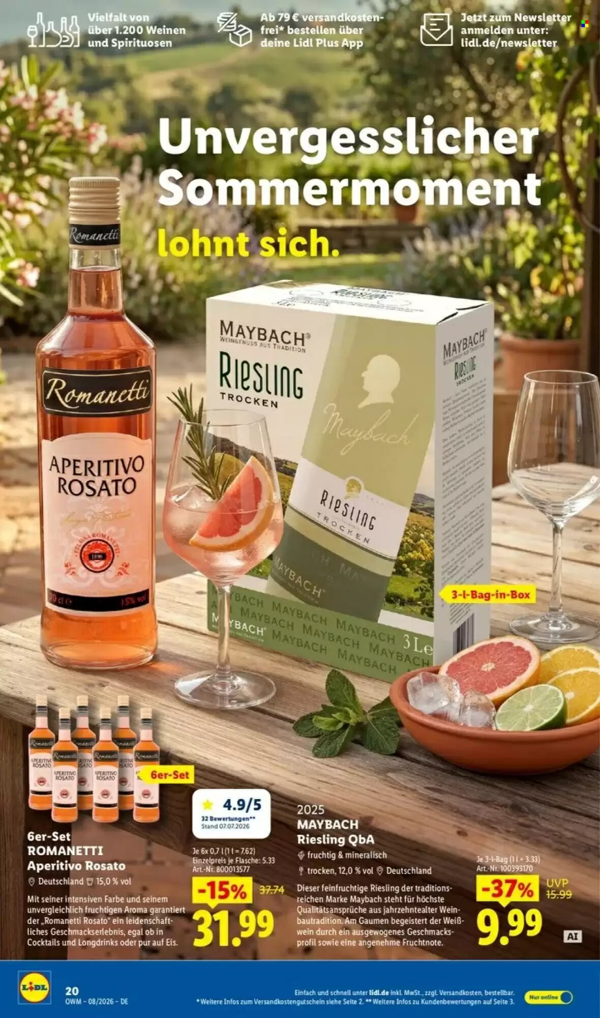 Lidl Prospekt (ab 01.08.2026) zum Blättern - Seite 20