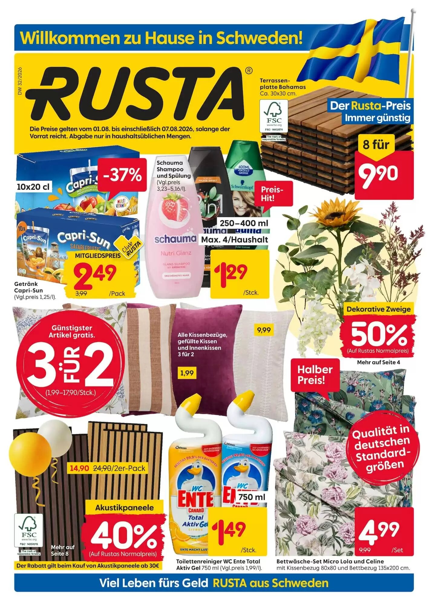 Rusta Prospekt (ab 01.08.2026) zum Blättern - Seite 1