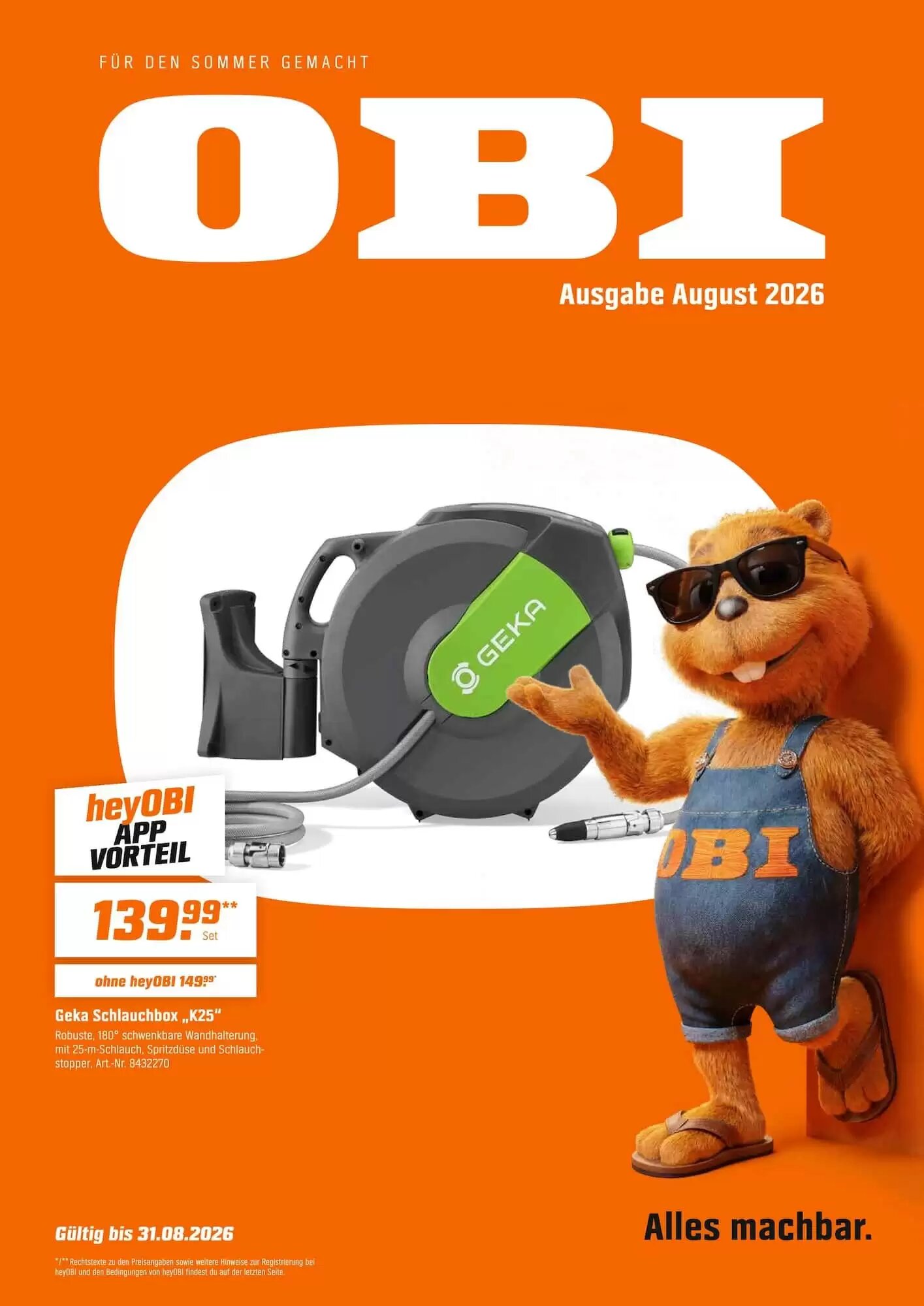 OBI Prospekt (ab 01.08.2026) zum Blättern - Seite 1
