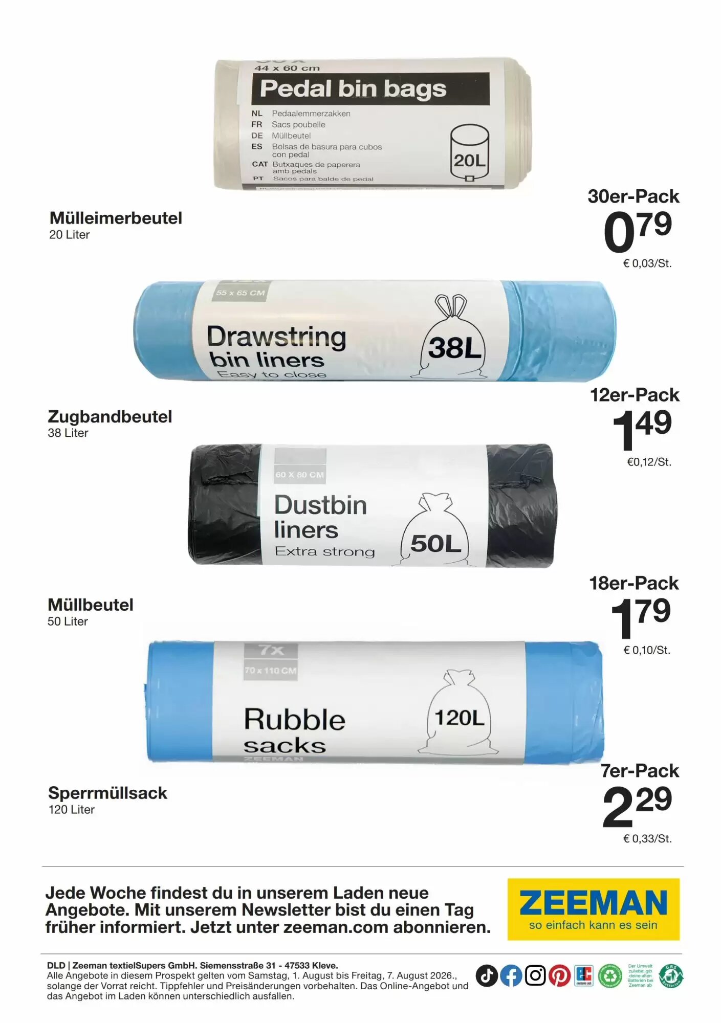 Zeeman Prospekt (ab 01.08.2026) zum Blättern - Seite 13