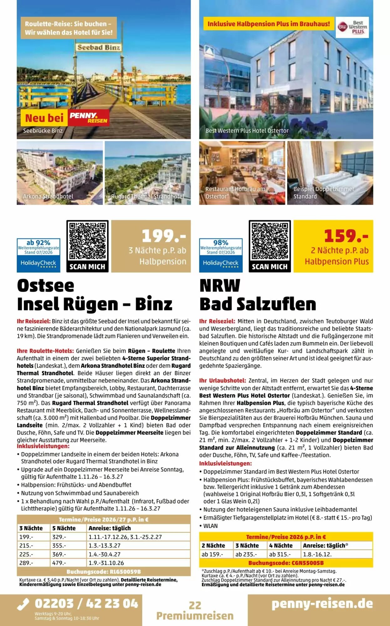 Penny Reisen Prospekt (ab 01.08.2026) zum Blättern - Seite 22