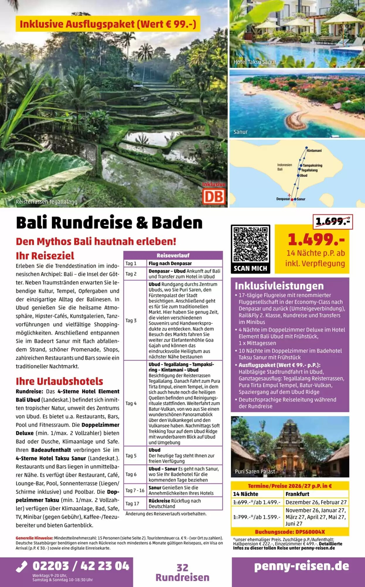 Penny Reisen Prospekt (ab 01.08.2026) zum Blättern - Seite 32