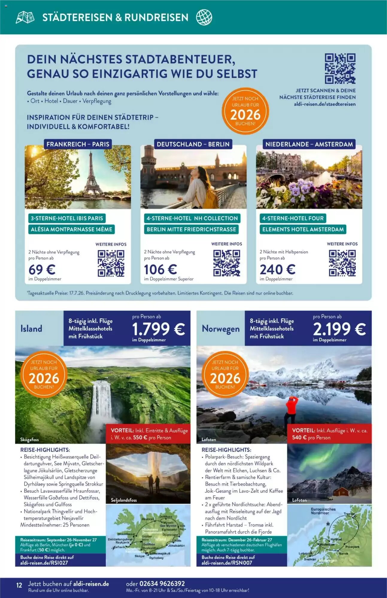 ALDI Nord Reisen Prospekt (ab 01.08.2026) zum Blättern - Seite 12